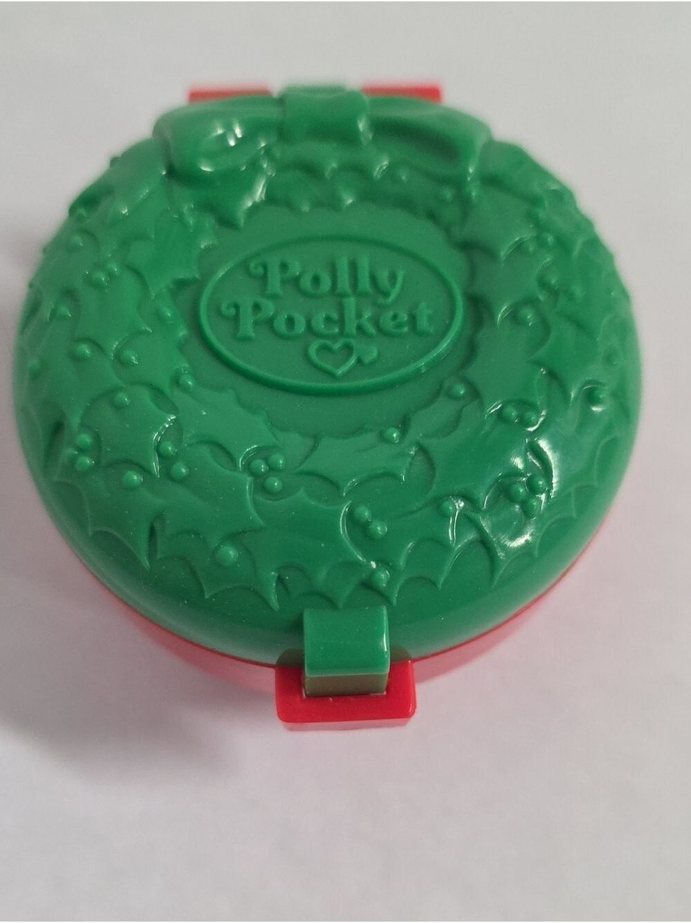 Vtg 1993 Bluebird Toys Polly Pocket Christmas-Wreath McDonalds Happy Meal Toy